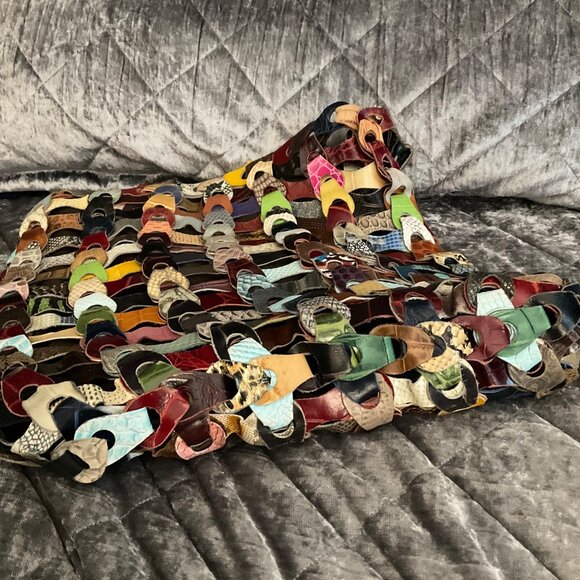 Multicolor Woven Hobo Bag - Picture 7 of 13